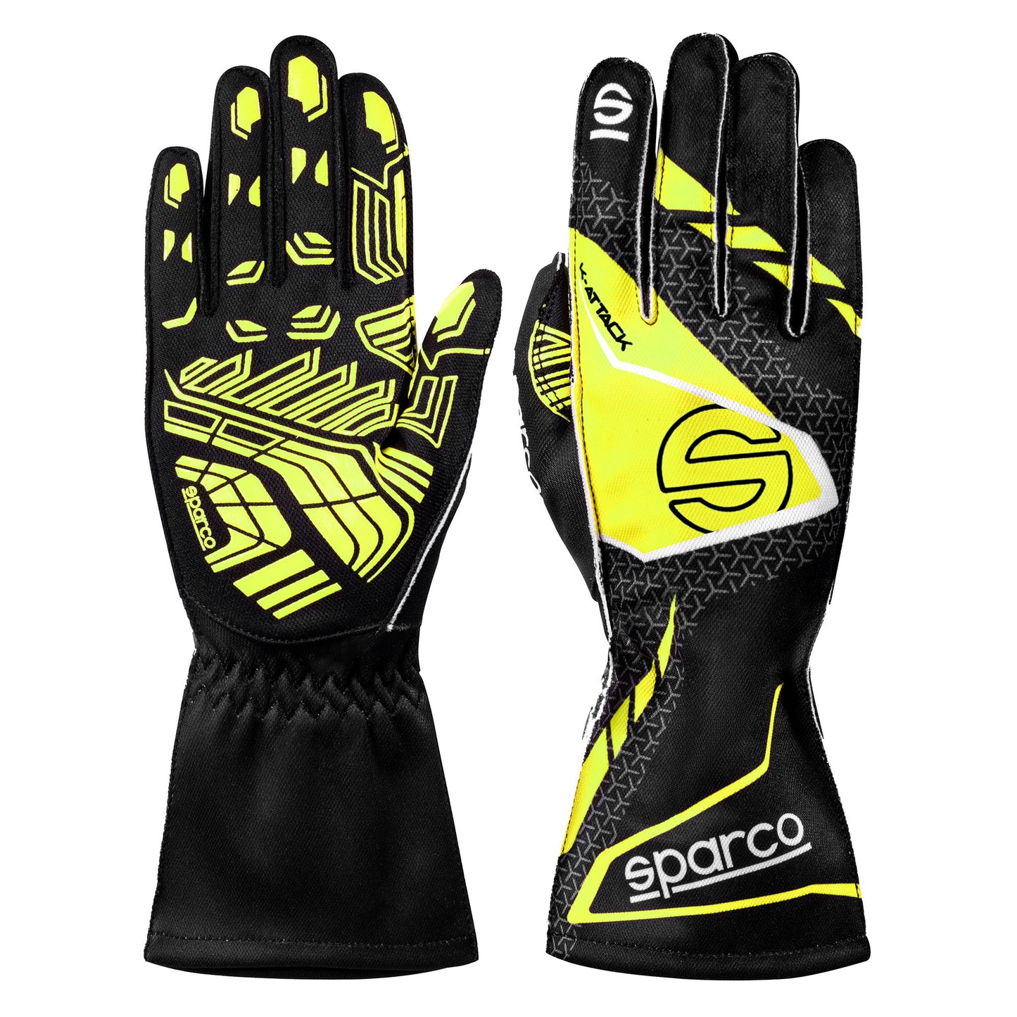 2025 Sparco K-ATTACK Karting Gloves 4 Colours with Silicone Palms Go-Kart Racing