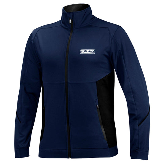 01366 New 2023 Sparco Racing Mens Full Zip Sweatshirt Jacket Cotton/Elastane
