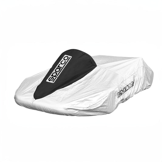 Sparco Kart Cover Black/Silver Go-Kart Protection Karting Racing Accessories