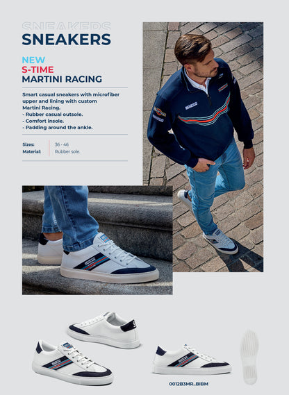 Sparco Martini Racing Shoes S-TIME Trainers Smart Casual Sneakers Style