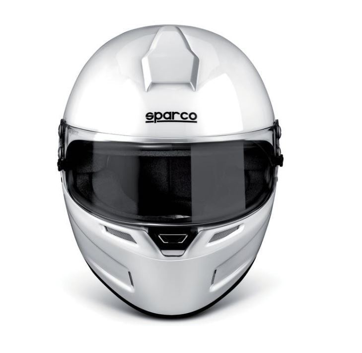 003358 Sparco GP KF-4W Karting Helmet Full Face White SNELL CMR Kart Approved