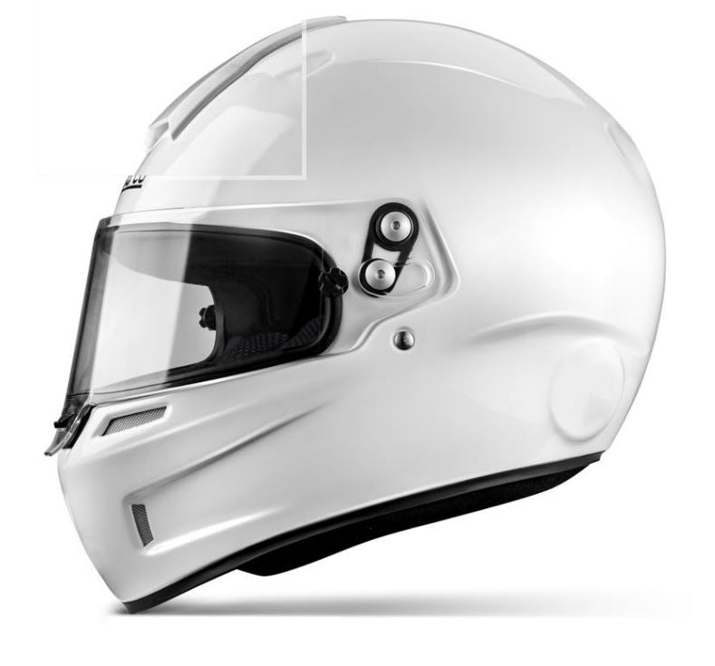 003358 Sparco GP KF-4W Karting Helmet Full Face White SNELL CMR Kart Approved