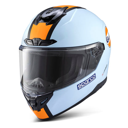 2026 Sparco X-PRO Crash Helmet Gulf Racing Edition Full Face ECE in 5 Sizes