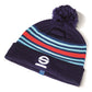 Sparco Martini Racing Beanie Lancia Rally Retro Edition Bobble Hat One Size