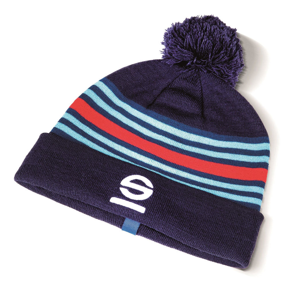 Sparco Martini Racing Beanie Lancia Rally Retro Edition Bobble Hat One Size