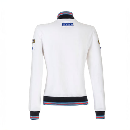 Sparco Lancia Martini Racing Ladies Sweatshirt Full Zip Jacket in Womens Sizes