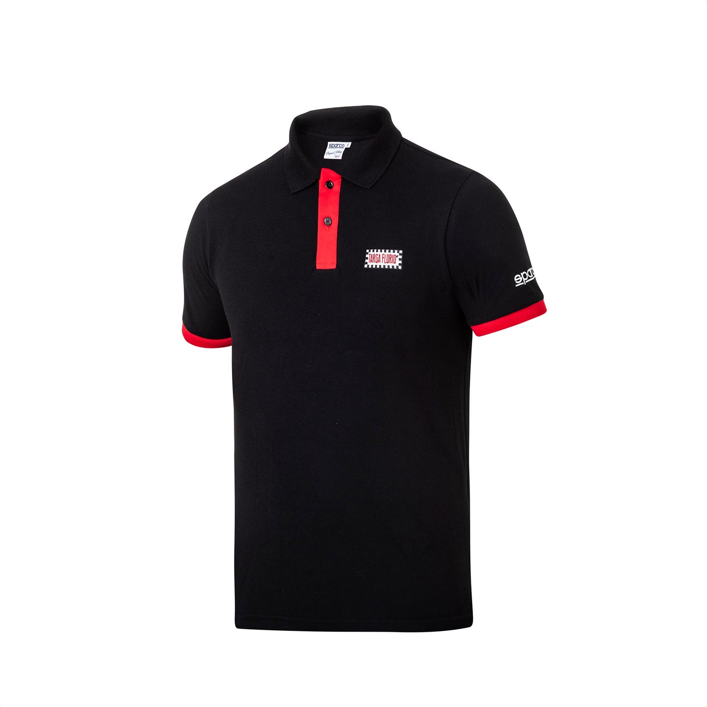 Sparco Targa Florio #P1 Mens Polo Shirt Cotton Pique Sportswear Made in Italy