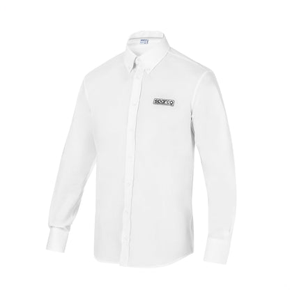 Sparco Racing Long Sleeve Cotton Shirt Collar Official Mens Teamwear Manager