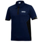 Sparco Racing Mens Polo Shirt with Zip Stretch Polyester Teamwear Leisurewear