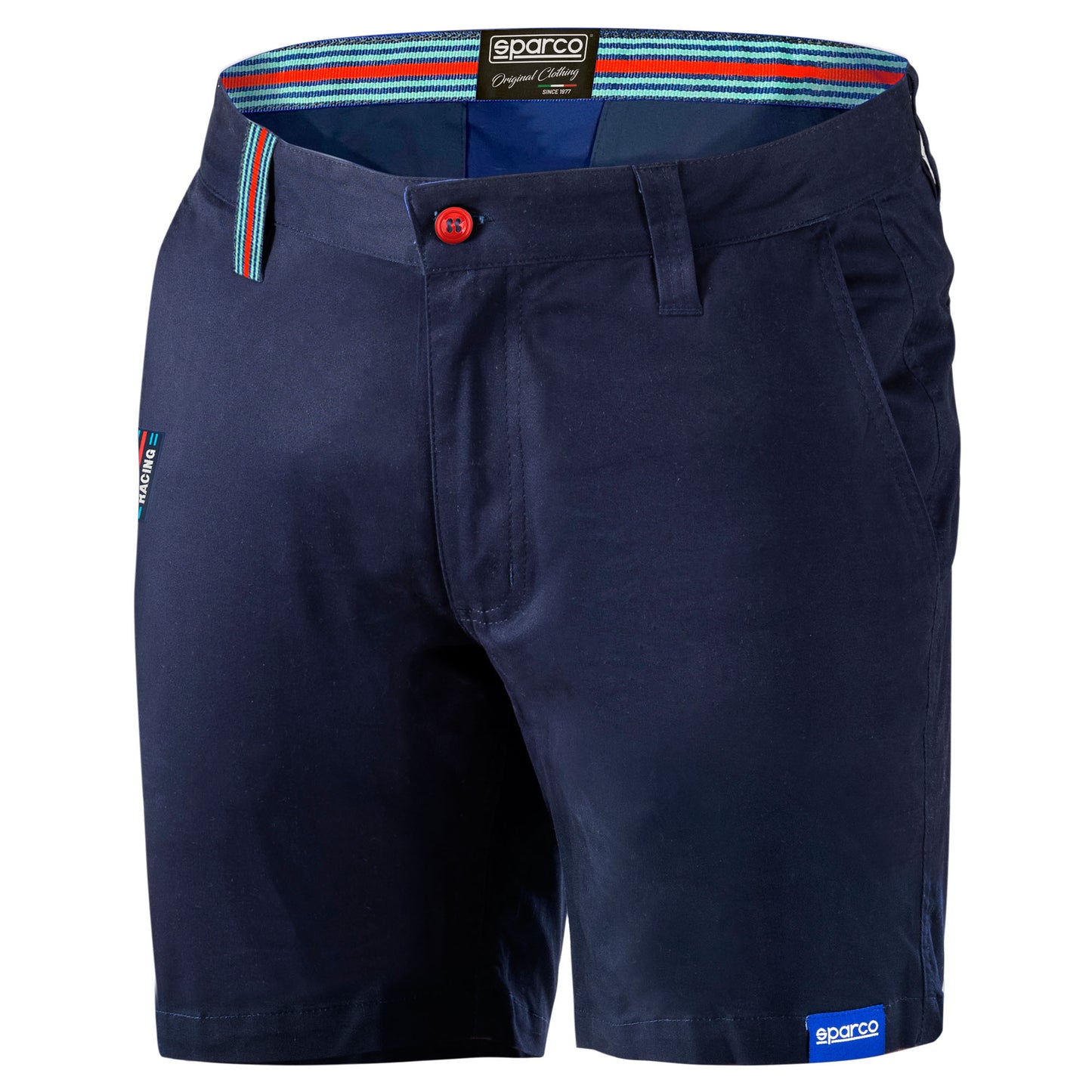 01395MR Neue 2023 Sparco Martini Racing Shorts Smartes, klassisches Design aus Baumwolltwill