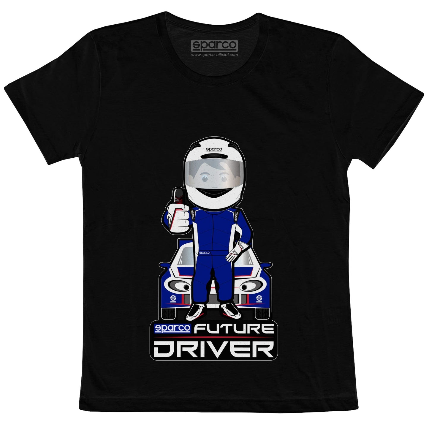 Sparco Kids T-Shirt Future Racing Driver Childrens Cotton Tee Ages 3-11 Years