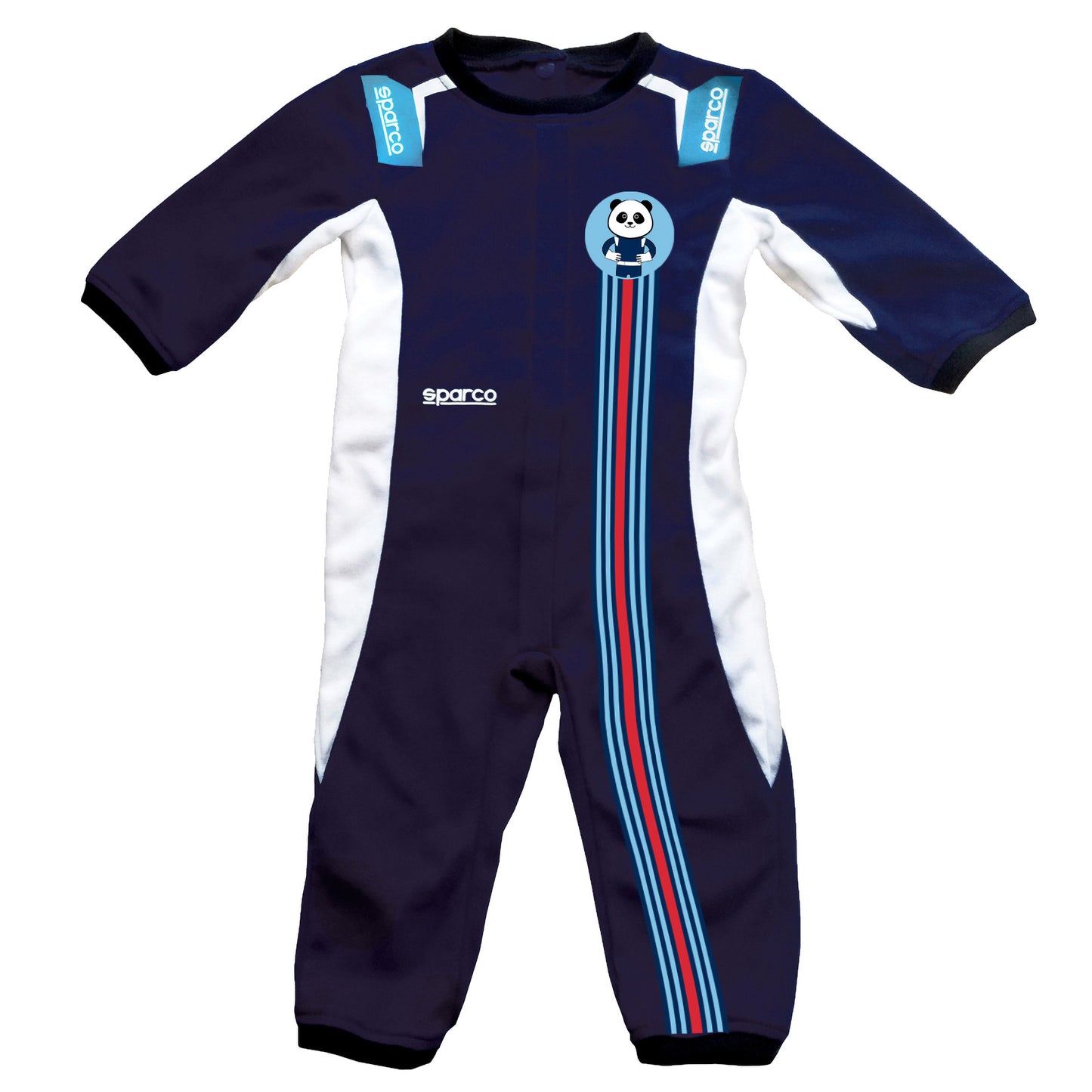 Sparco Baby Suit 100% Organic Cotton Martini Racing Stripes Ages 3 to 24 Months