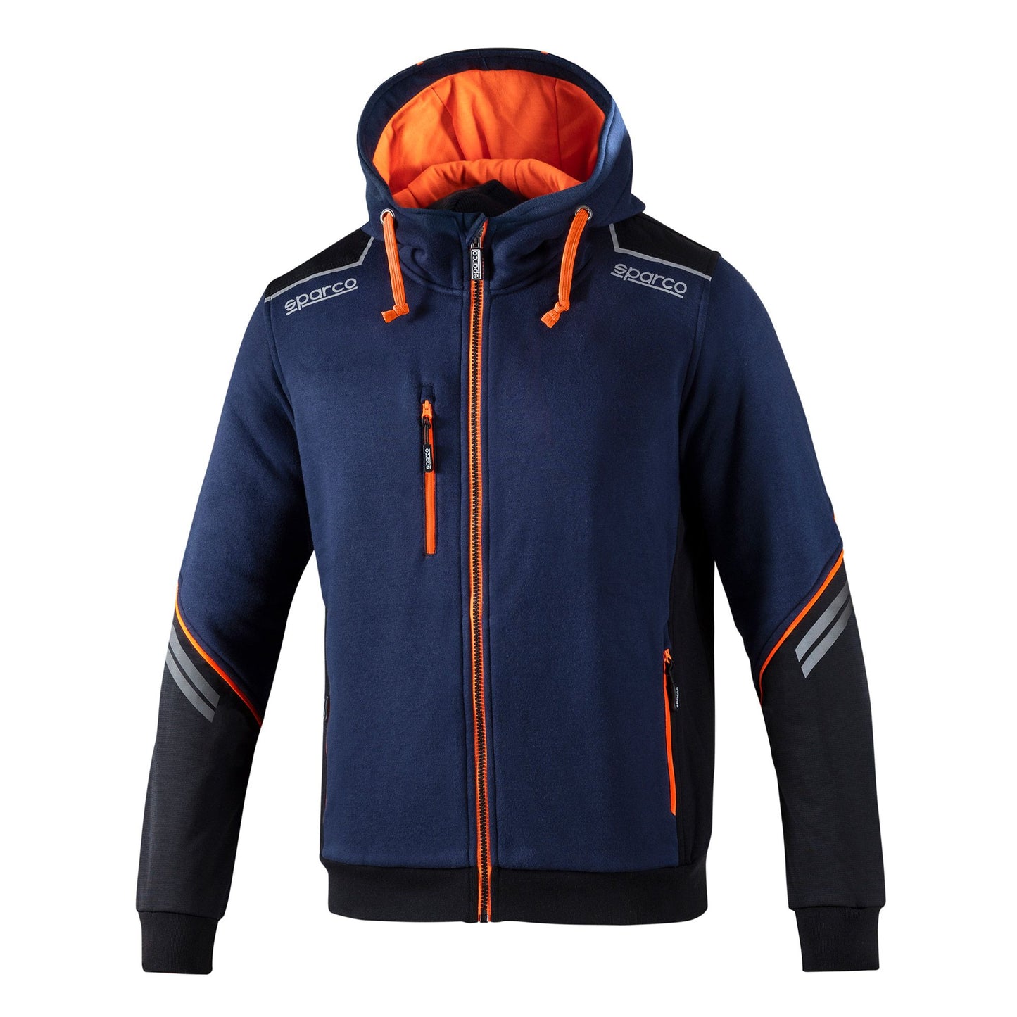 02414 Nouveau 2023 Sparco Technical Full Zip Hoodie Sweat à capuche Mechanic Workwear Pitcrew