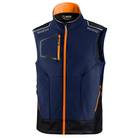 02419 Nouveau gilet technique Sparco 2023 pour mécanicien Workwear Pitcrew Team