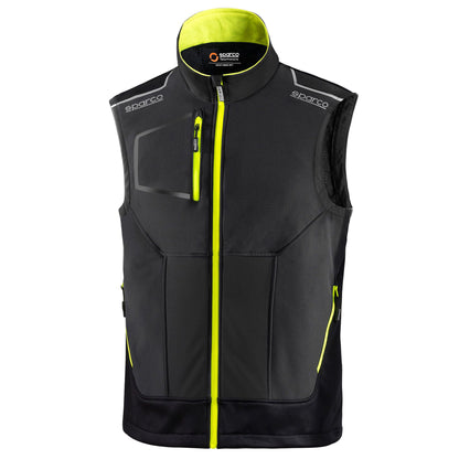 02419 Nouveau gilet technique Sparco 2023 pour mécanicien Workwear Pitcrew Team