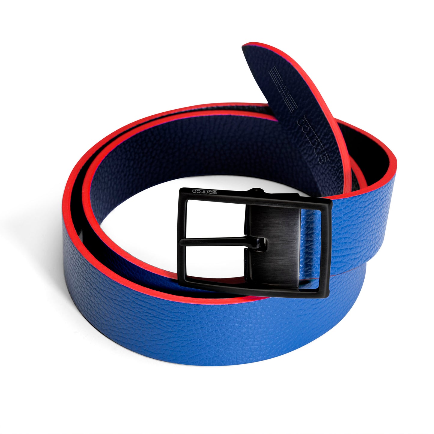 Sparco Martini Racing Leather Belt Double Sided Official Product Made in Italy