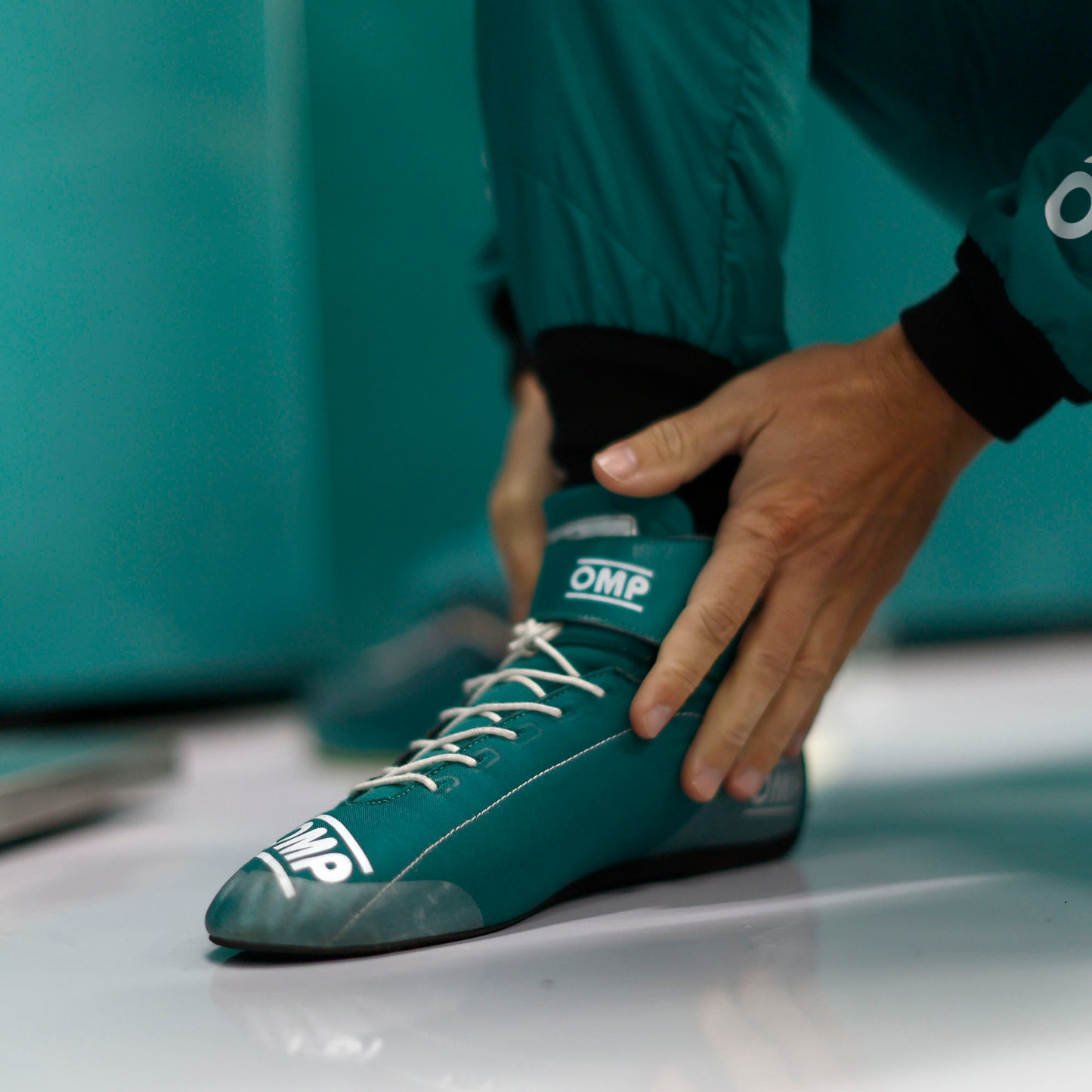 OMP First Race Boots Suede Leather Mid-Cut Fireproof FIA 8856-2018 Racing