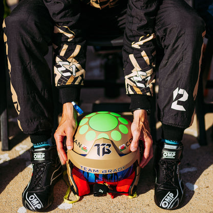 OMP First Race Boots Suede Leather Mid-Cut Fireproof FIA 8856-2018 Racing