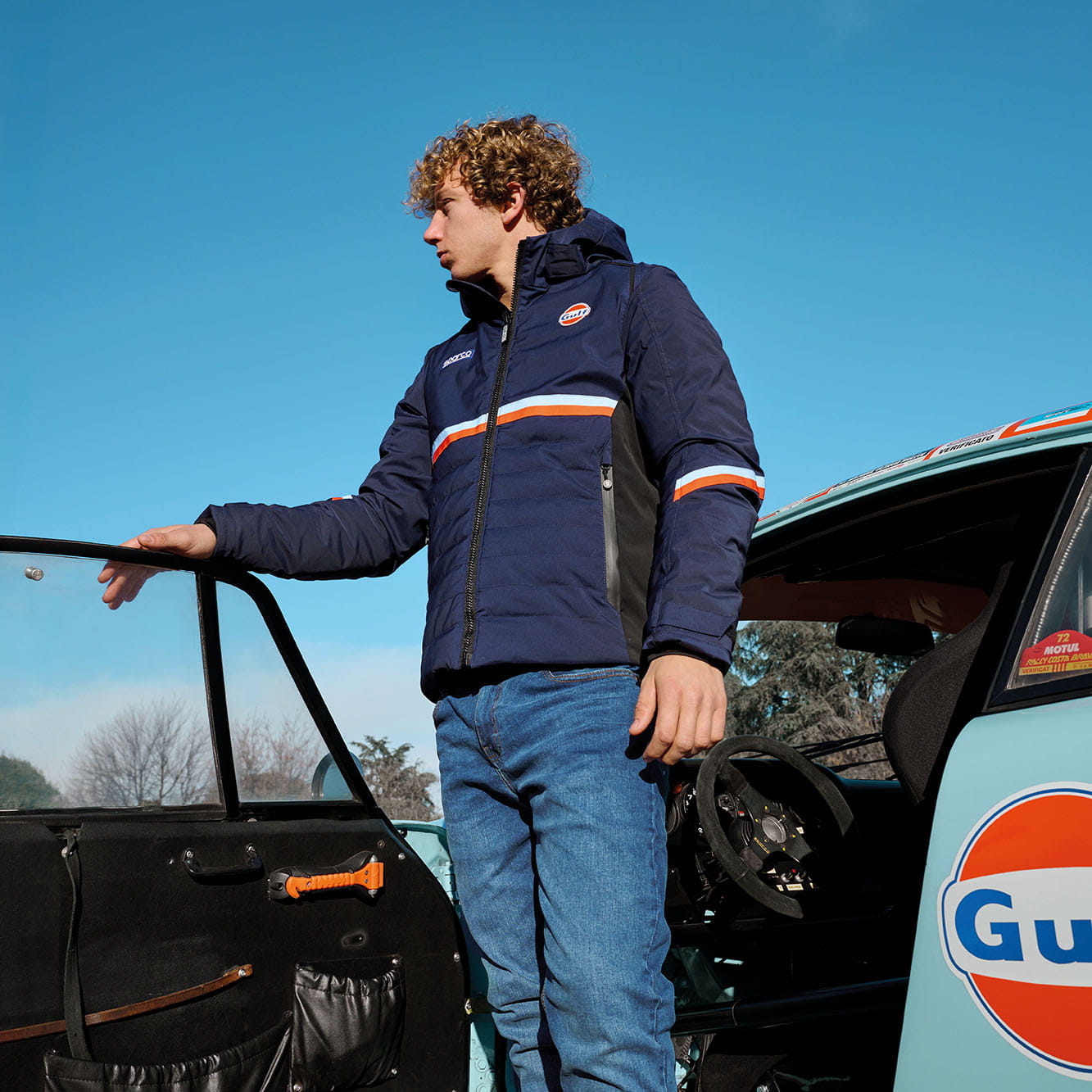 2026 Sparco X-PRO Crash Helmet Gulf Racing Edition Full Face ECE in 5 Sizes