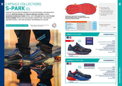 2026 Sparco S-PARK Mechanic Shoes RED BULL RACING Special Edition Trainers