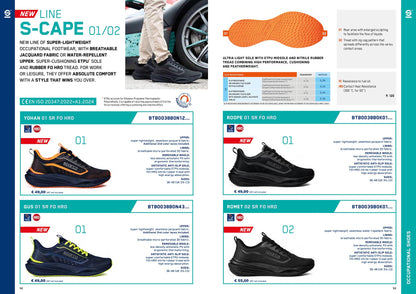 2026 Sparco S-CAPE 02 Mechanic Trainers Sporty Work Shoes Waterproof Spec