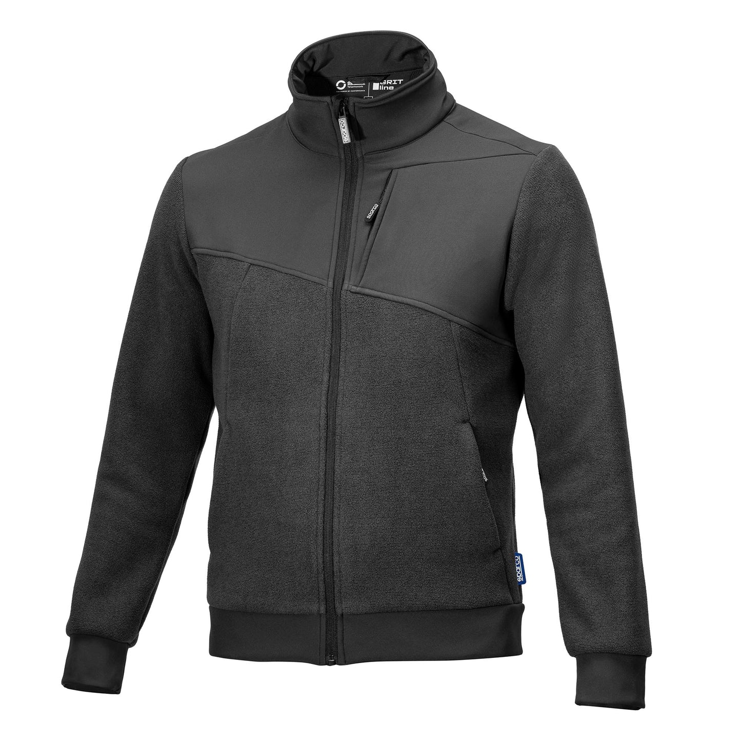 2026 SPARCO GRIT FLEECE FLL ZIP CRESTONE