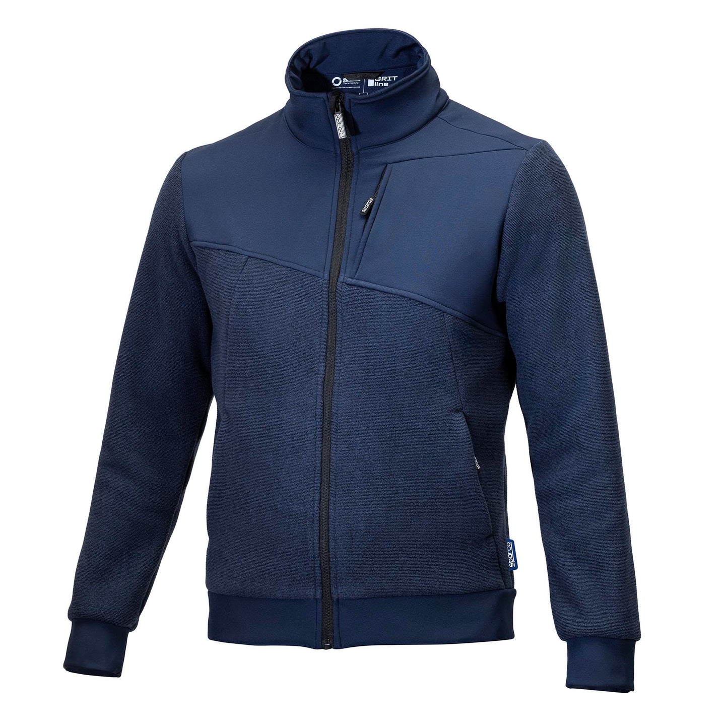 2026 SPARCO GRIT FLEECE FLL ZIP CRESTONE