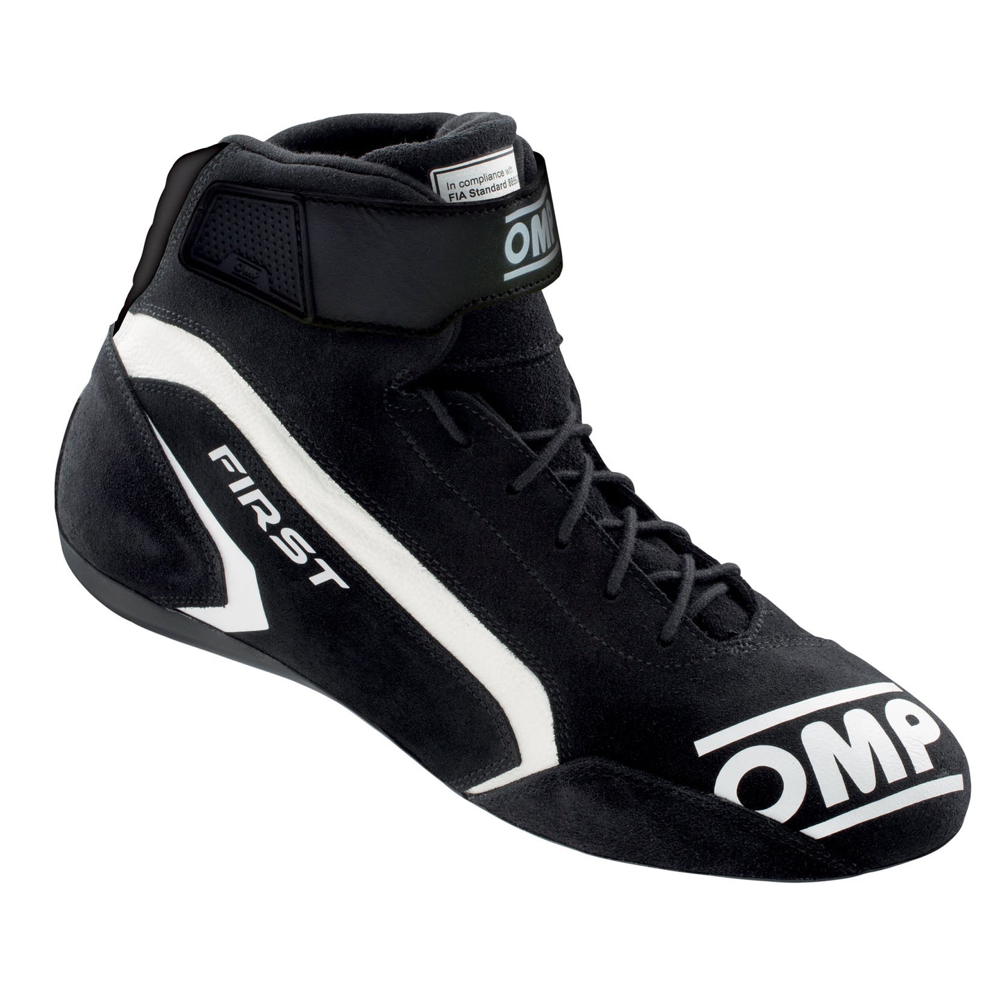 OMP First Race Boots Suede Leather Mid-Cut Fireproof FIA 8856-2018 Racing