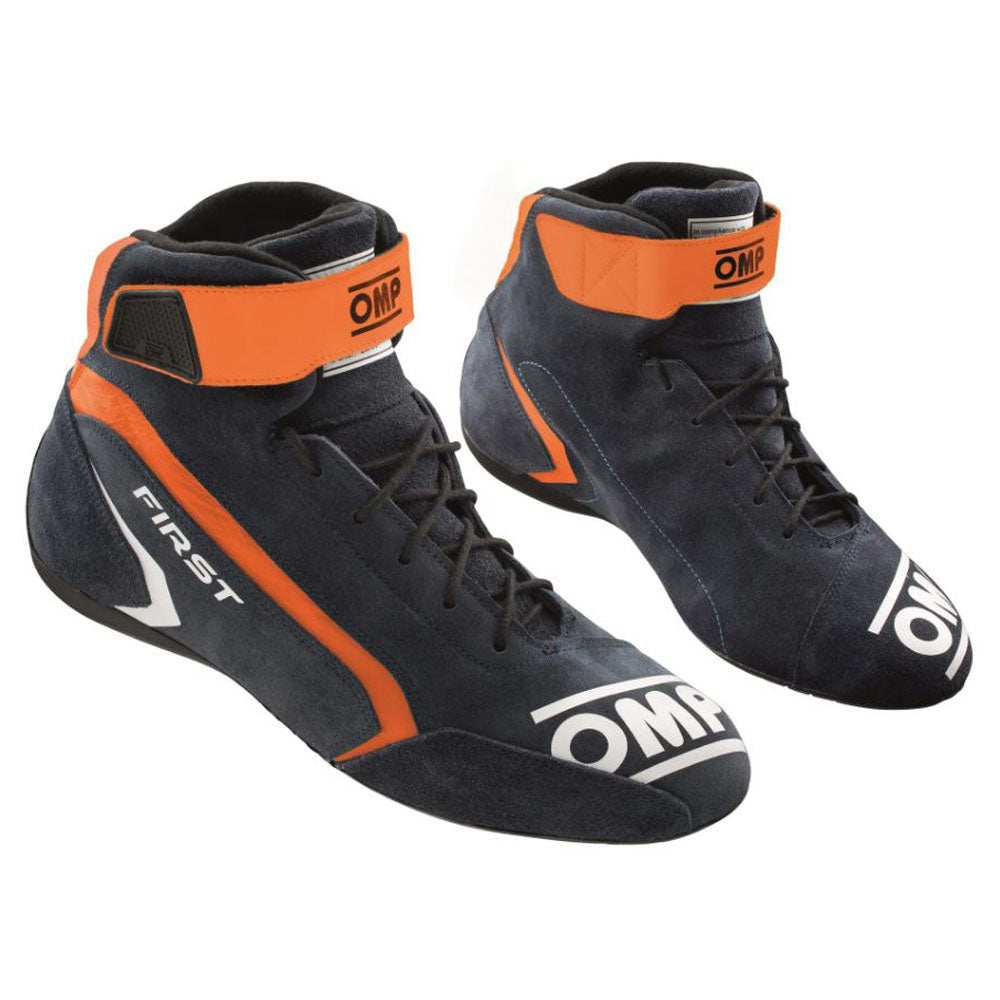 OMP First Race Boots Suede Leather Mid-Cut Fireproof FIA 8856-2018 Racing