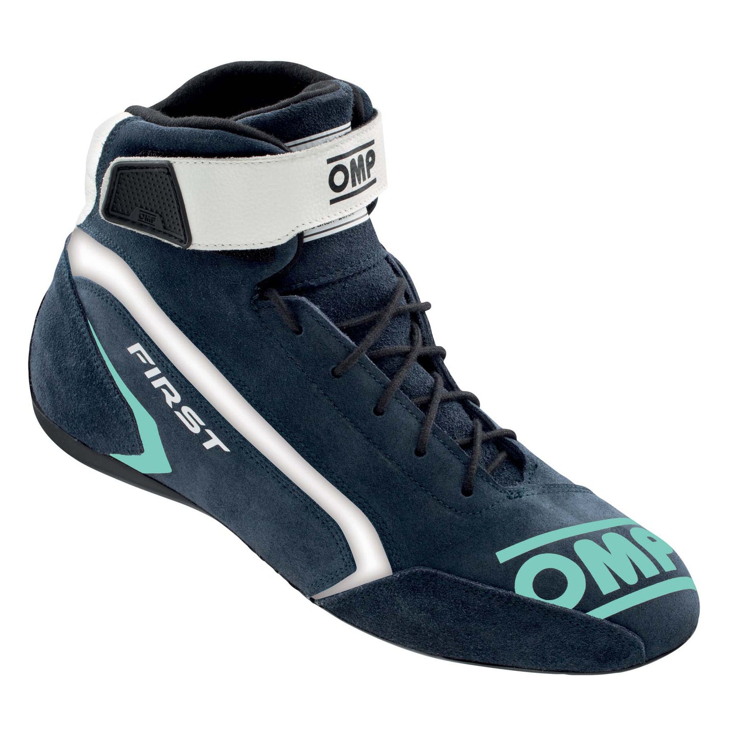 OMP First Race Boots Suede Leather Mid-Cut Fireproof FIA 8856-2018 Racing