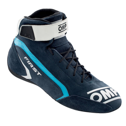 OMP First Race Boots Suede Leather Mid-Cut Fireproof FIA 8856-2018 Racing