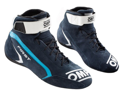 OMP First Race Boots Suede Leather Mid-Cut Fireproof FIA 8856-2018 Racing