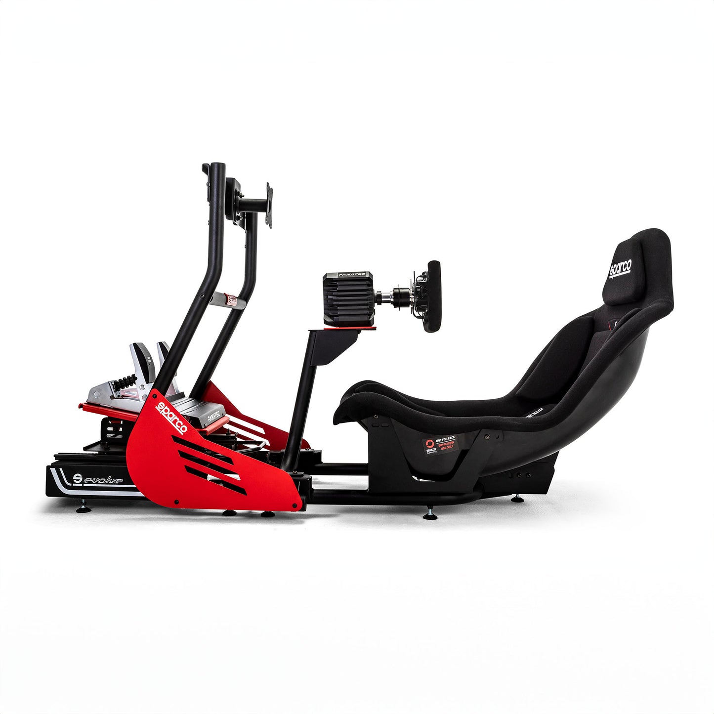 Sparco Gaming EVOLVE GP F1 Racing Sim Bundle Black Seat / Frame / Pedals / Wheel