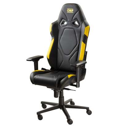 OMP GS Office Chair on Wheeled Base Gaming Seat Vinyl Fabric in 4 New Colours!