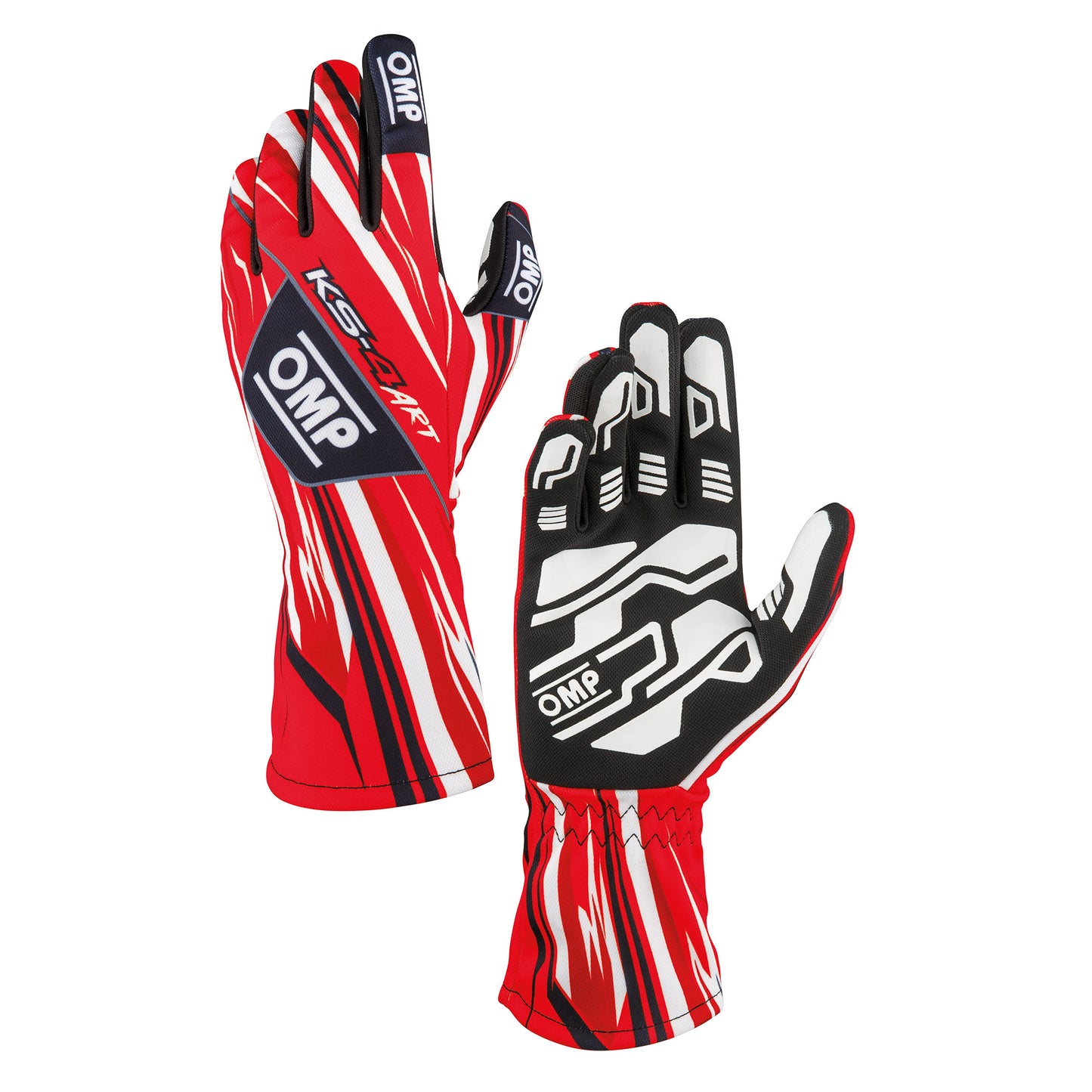 KB0-2757 2026 OMP KS-4 ART Karting Gloves Modern Design with Ultra Grip Palms