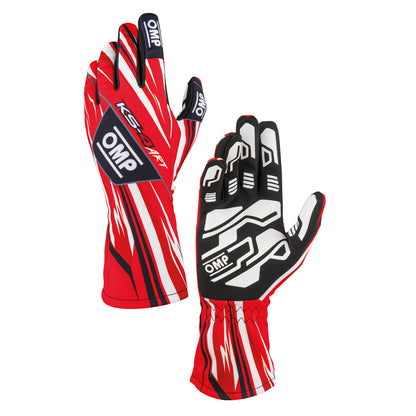 KB0-2757 2026 OMP KS-4 ART Karting Gloves Modern Design with Ultra Grip Palms