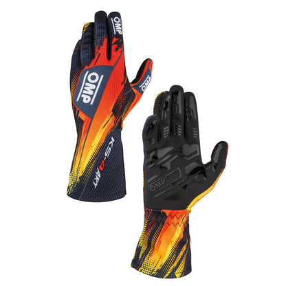 KB0-2757 2026 OMP KS-4 ART Karting Gloves Modern Design with Ultra Grip Palms