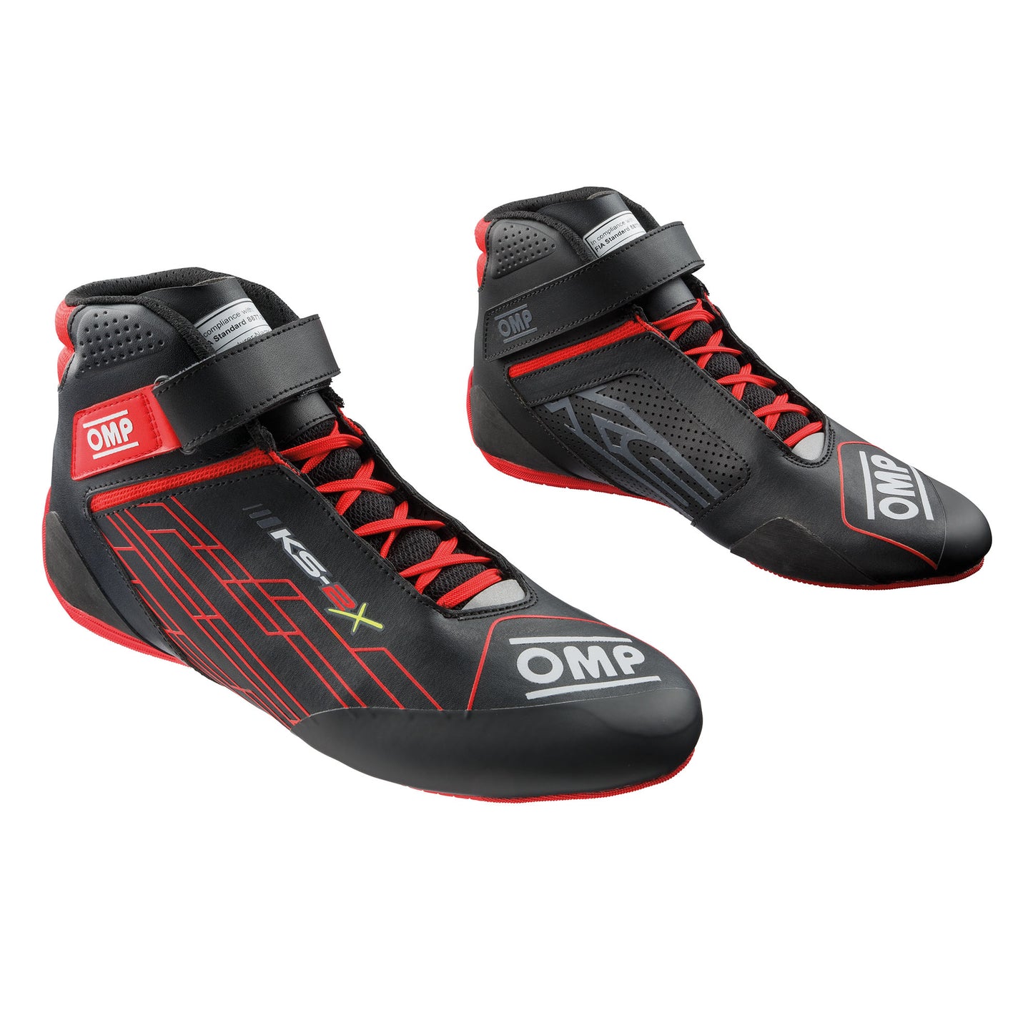 KC0-0839 2026 OMP KS-2X Karting Boots Kart Shoes High Grip FIA 8877-2022 Spec