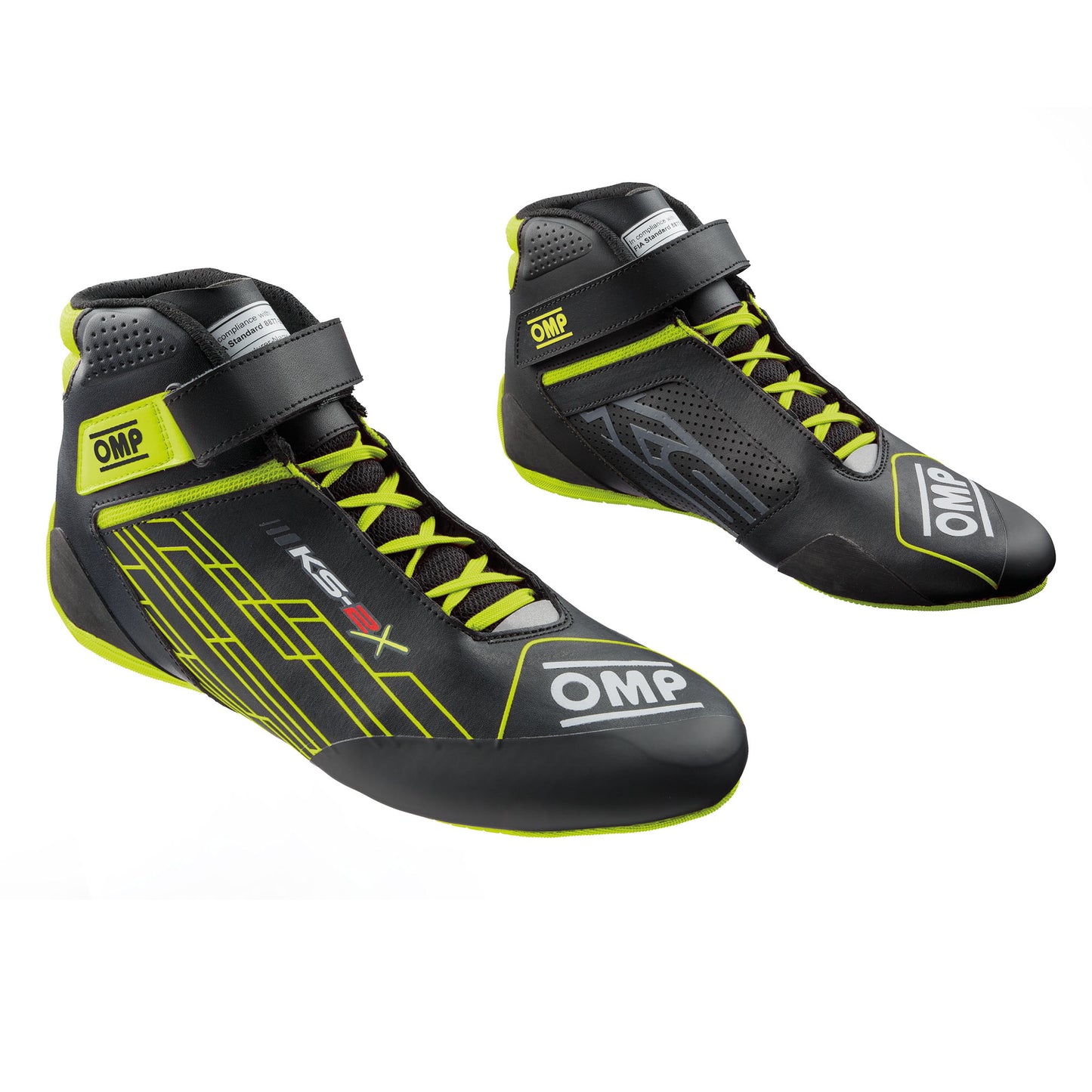 KC0-0839 2026 OMP KS-2X Karting Boots Kart Shoes High Grip FIA 8877-2022 Spec