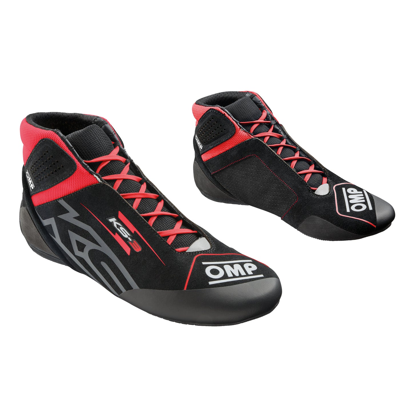 KC0-0840 2026 OMP KS-3 KS3 Karting Boots Kart Shoes Soft Suede Entry Level Model