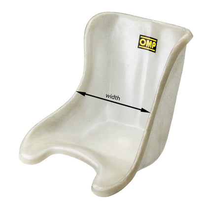 KK05032 OMP Flat Bottom Fibreglass Kart Seat