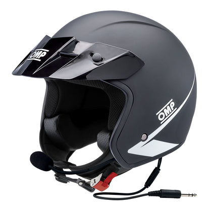 OMP STAR-J Open Face Helmet with Intercom Rally Car Track Days ECE in 3 Colours!