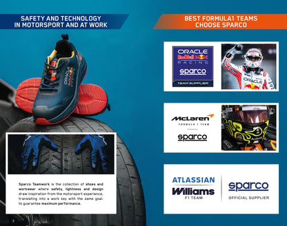 2026 Sparco S-CAPE 02 Mechanic Trainers Sporty Work Shoes Waterproof Spec