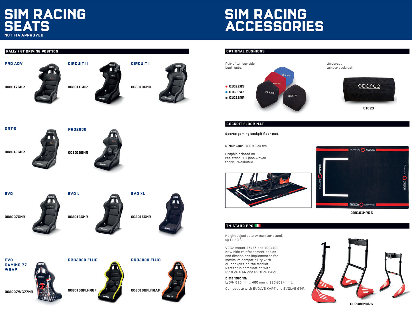 Sparco Gaming EVOLVE GT-R PRO Racing Sim Bundle with Chassis/Seat/Pedals/Wheel