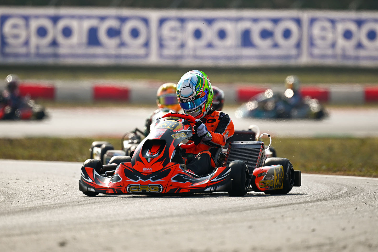 002342 Sparco Thunder Karting Rennanzug-Kart (CIK-FIA Level 2), Größe für Erwachsene und Kinder