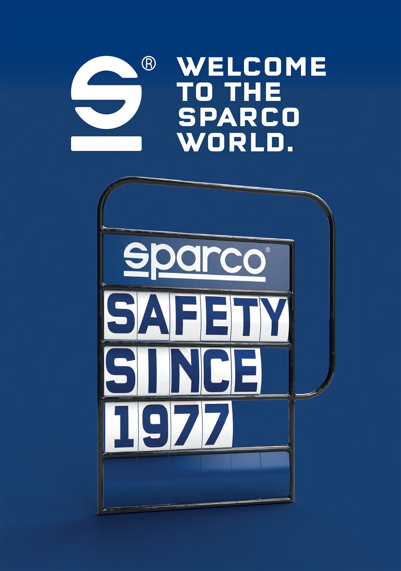 Sparco Racing Foldable Travel Backpack Race Kit Bag Blue/Black Genuine Product