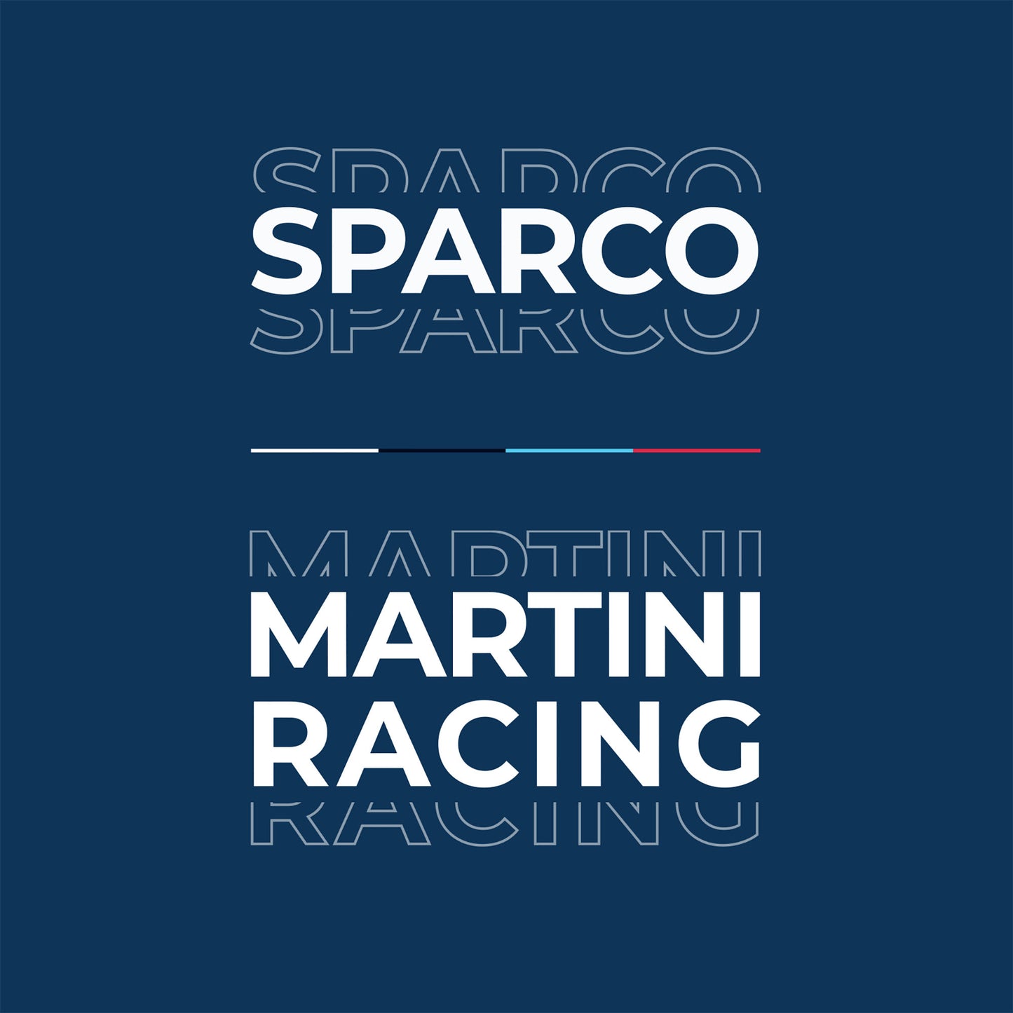 01396 Nouveau 2023 Sparco Martini Racing Polo Homme Rayé Design 100% Coton