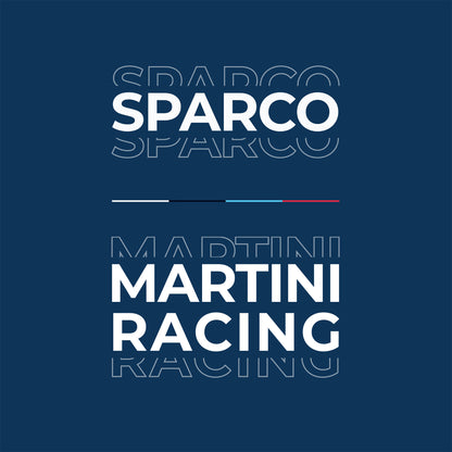 01396 Nouveau 2023 Sparco Martini Racing Polo Homme Rayé Design 100% Coton