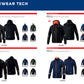 02414 Nouveau 2023 Sparco Technical Full Zip Hoodie Sweat à capuche Mechanic Workwear Pitcrew