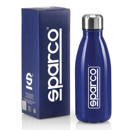 Sparco Water Bottle Drinks Flask 500ml Stainless Steel Racing Karting Motorsport
